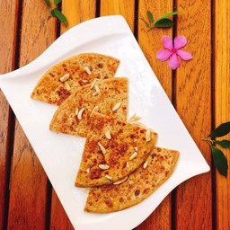 Almond Parantha (vegan)