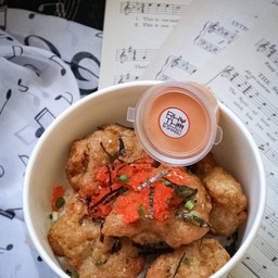 [โปรโมชั่นแรง5!!!!]  ฟรีไข่กุ้ง 20 กรัม ข้าวหน้าไก่ทอดสไปซี่ 2 ชุด