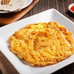 ไข่เจียวหมูสับราดข้าว