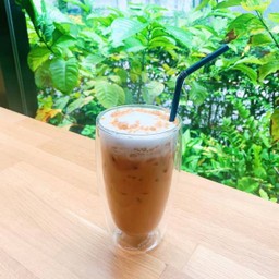 Iced English Toffee Latte