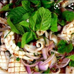 ลาบปลาหมึก