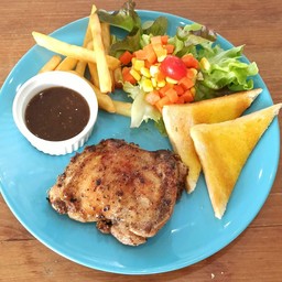 สเต็กไก่พริกไทดำ