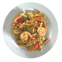 ผัดโป๊ยเซียนกุ้ง Stir Fried glass noodles with prawn