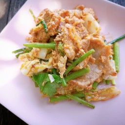 สุกี้หมูกุ้งแห้ง