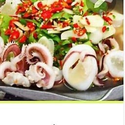 ปลาหมึกนึ่งมะนาว