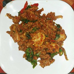 เสือร้องไห้ผัดใบยี่หร่า
