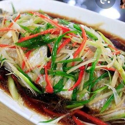 ปลากระพงนึ่งซีอิ๊ว