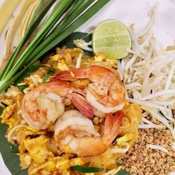 ผัดไทยกุ้งสด