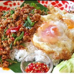 กะเพราหมูสับ