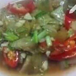 กระเพราะหมูผัดเกี้ยมฉ่าย