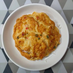 ข้าว + ไข่เจียวนุ่มหมูสับ