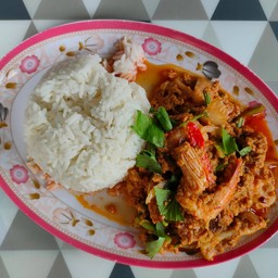 ข้าว + ผัดผงกะหรี่