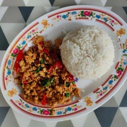 ข้าว + กะเพรา