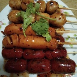 ลูกชิ้นปิ้งเทียนทะเล