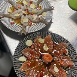กุ้งดอง+แซลมอนดอง+ข้่าวญี่ปุ่น+สาหร่าย
