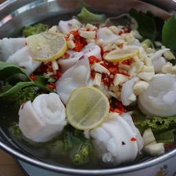 หมึกไข่นึ่งมะนาว
