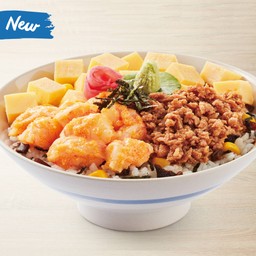 ข้าวหน้า 3 อย่าง