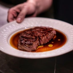 Rangers Valley Striploin steak with Modena Balsamic sauce