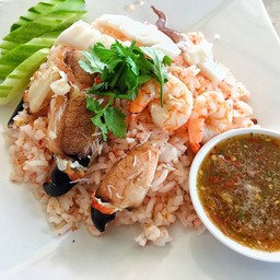 ข้าวคลุกน้ำพริกเกลือ