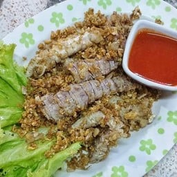 กั้งทอดกระเทียม