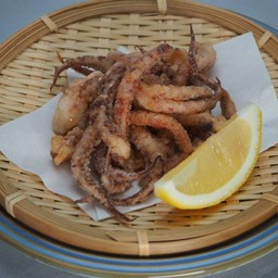 หนวดปลาหมึกทอด