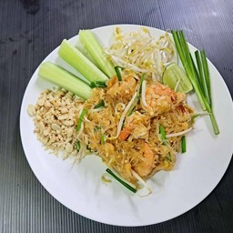 ผัดไทยวุ้นเส้นกุ้งสด