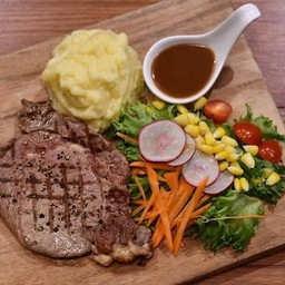 สเต็กเนื้อ(เนื้อริบอาย)