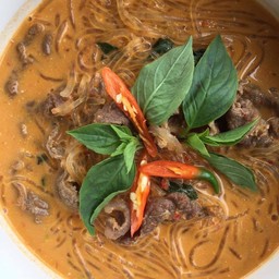 แกงเผ็ดวุ้นเส้นเนื้อ