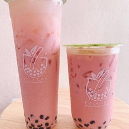 ชานมสตอเบอรี่ไข่มุก Size XL