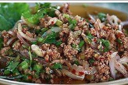 ลาบเนื้อสุก
