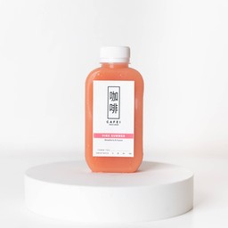 น้ำสตอเบอรี่ผสมฝรั่งสีชมพู