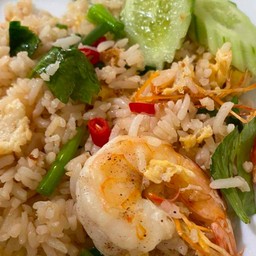 ข้าวผัดกุ้ง+ไข่ดาว