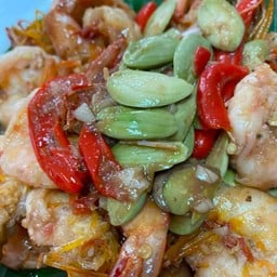 กุ้งผัดสะตอ