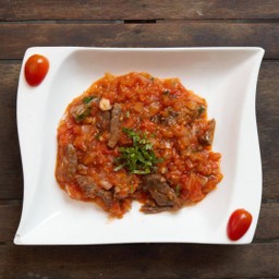 Fried Lamb Liver with Tomato