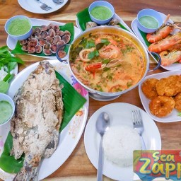 อาหารทะเล ปลาเผา