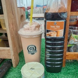 นมหมีปั่น-ชาไทย แก้ว 22 ออนซ์