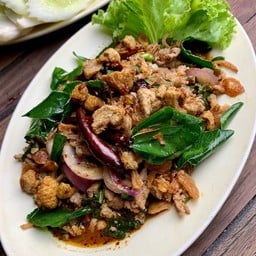 ลาบเป็ด สูตรหนังเป็ดเจียว