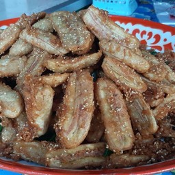 !!กล้วยทอด กล้วยอบน้ำผึ้งทอด แฟลตนวนคร!!ยายลำพู