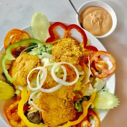 Deep Fried Fish Salad