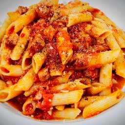 Penne Arrabiata with Bacon