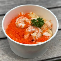 ข้าวไข่ข้นกุ้ง โรยไข่กุ้ง