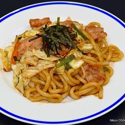 No.163 เบคอนผัดเส้นอุด้ง