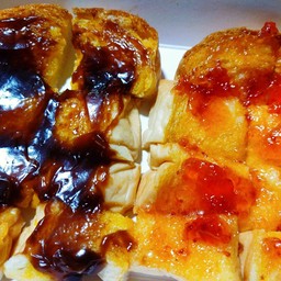 ปังปิ้ง เตาถ่าน เนย ช็อกโกแลต