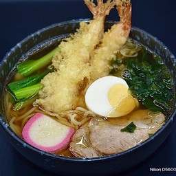 No.124 บะหมี่ราเมน+กุ้งเทมปุระ