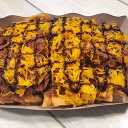 โรตีกรอบภูเขาไฟเพิ่มฝอยทอง