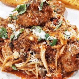 Beef & Pork Meatball Pasta