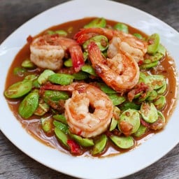 ผัดกะปิกุ้งสะตอ พิเศษสะตอ