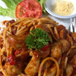 Spaghetti or Penne Spicy Sauce Alla'rrabbita