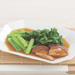 ผัดคะน้าฮ่องกงเห็ดหอม