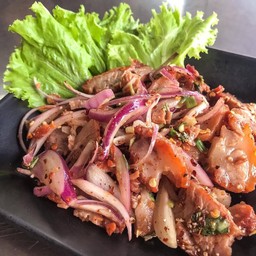 ลาบหมูแดง สูตรพิเศษ